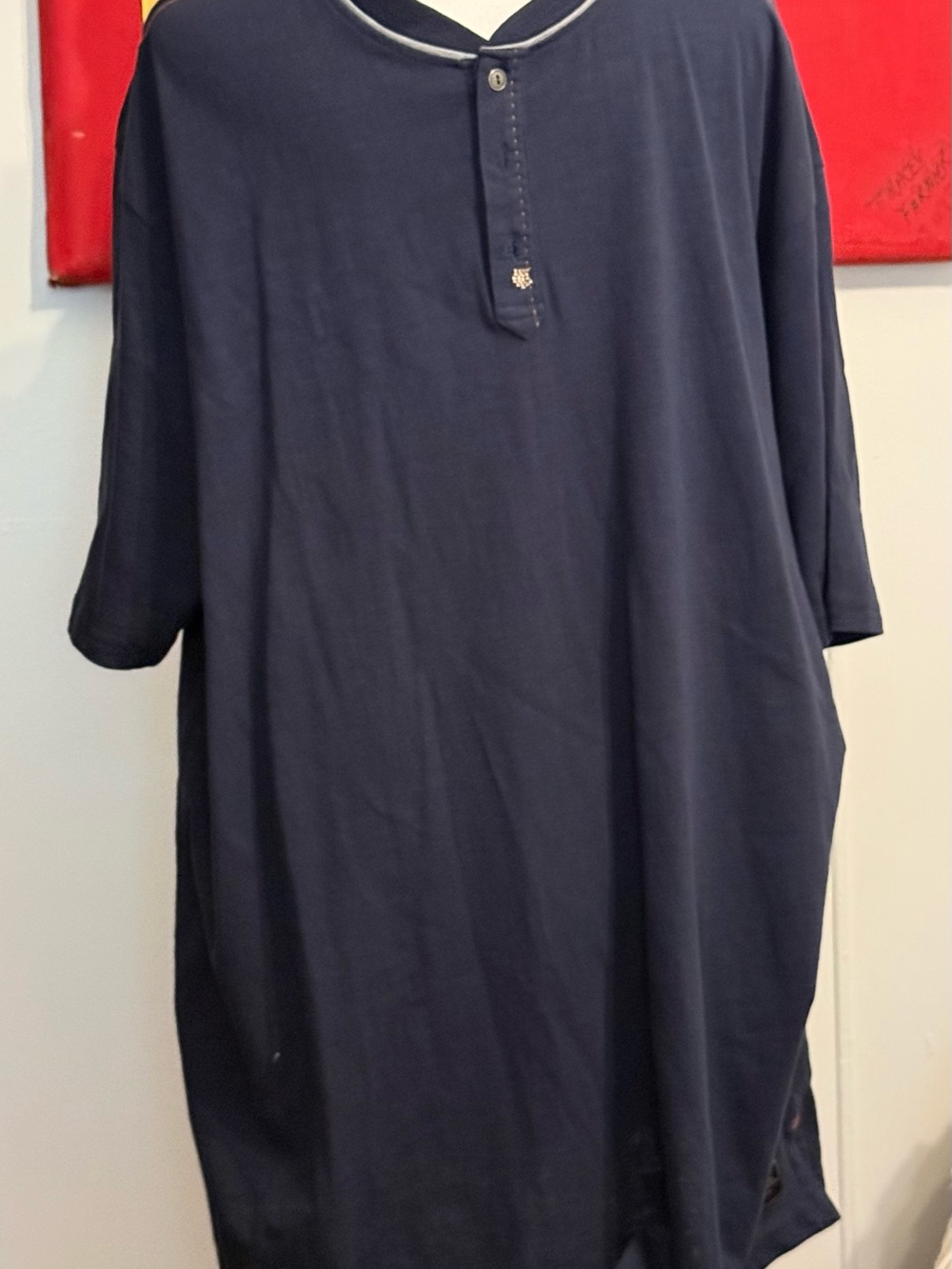 Six Lincoln of New York Men's Navy Short-Sleeve Shirt